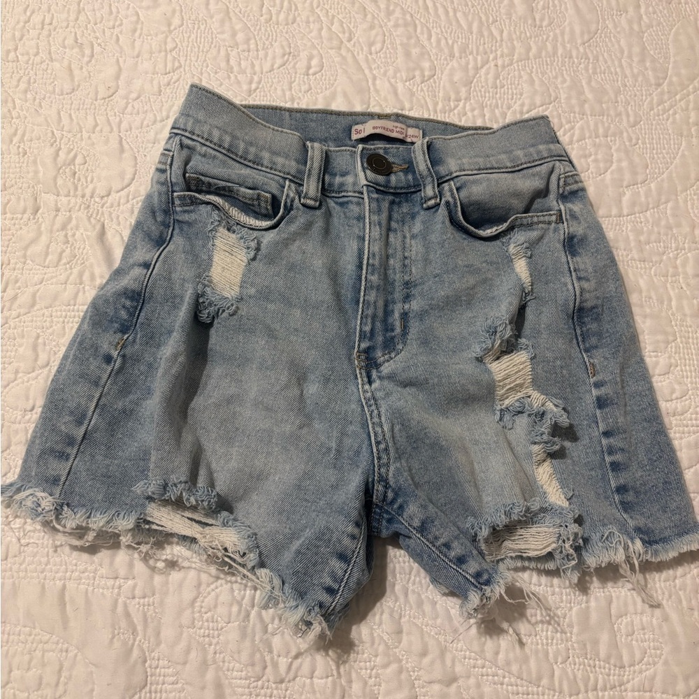 So Women's Light Blue Boyfriend Jeans shirts size 24